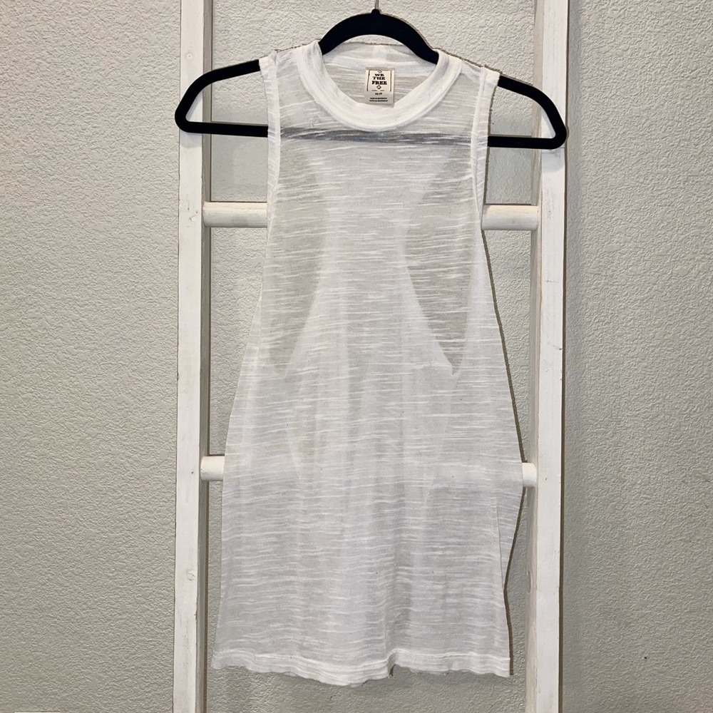 Free People | White Cover Up Tank | Size XS